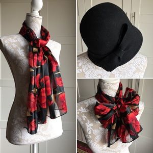 NEW! Bucket hat / cloche + scarf bundle!